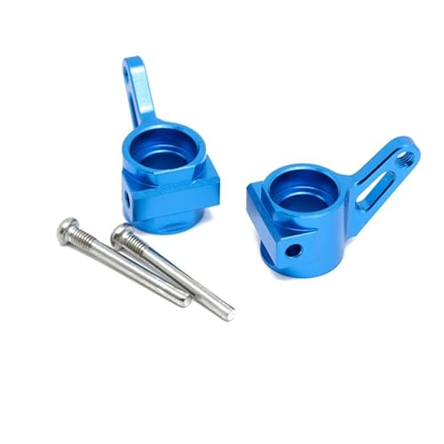Ieron Aggiornamento dei blocchi sterzo in lega RC compatibili Con i modelli Traxxas 1/10 2WD - Parte di ricambio 3736 Blu (coppia) von Ieron