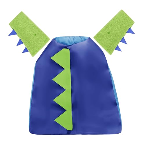 Ieron Dinosaurier-Drachen-Umhang-Set, Halloween-Kostüm, Cosplay mit Stulpen, Cartoon-Kostüm, Umhang, Weihnachten, Geburtstag, Party, Drachen-Themen-Outfits, Blau Ieron Dinosaurier-Drachen-Umhang-Set, Halloween-Kostüm, Cosplay mit Stulpen, Cartoon-Kostüm, Umhang, Weihnachten, Geburtstag, Party, Drachen-Themen-Outfits, Blau von Ieron