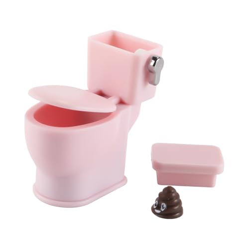 ieron Puppenhaus-Toilette, Mini-Miniatur, Weißes Badezimmer-Accessoire Für Tortenaufsatz Und Kleines Puppenhaus – Rosa Kunststoff ieron Puppenhaus-Toilette, Mini-Miniatur, Weißes Badezimmer-Accessoire Für Tortenaufsatz Und Kleines Puppenhaus – Rosa Kunststoff von Ieron