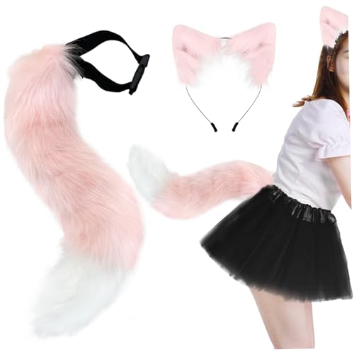 Halloween Fuchsohren und Schwanzset, weiche flauschige Fuchs -Ohren -Stirnband und einstellbares pelziges Schwanz, Kostüm für Halloween -Party -Cosplay -Kostüm, Style 2 Wolf Set Wolf Halloween Fuchsohren und Schwanzset, weiche flauschige Fuchs -Ohren -Stirnband und einstellbares pelziges Schwanz, Kostüm für Halloween -Party -Cosplay -Kostüm, Style 2 Wolf Set Wolf von Iewroyt