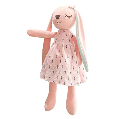Iewroyt Bunny Plüschspielzeug Weichgefülltes Tierspielzeug süße Kaninchenpuppe mit Langen Diskette Ohren Osterdekor 35 cm von Iewroyt