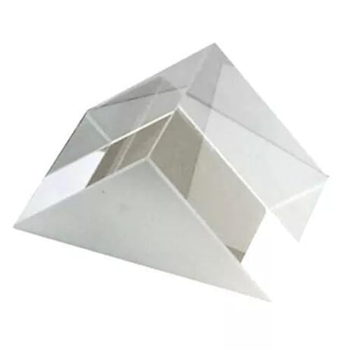 Iewroyt Optisches Glasprisma Rechtwinkel reflektiert das dreieckige Prisma für Physik, das Lichtspektrum lehrt von Iewroyt