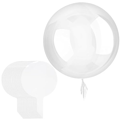 Luftballons 25 PCS, 24 Zoll Heliumstil Transparent Blase Clear Ballons für LED -Leuchte Dekoration, Geschenke für Weihnachten, Hochzeit, Geburtstagsfeierdekorationen von Iewroyt