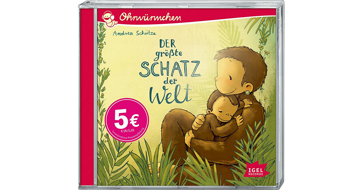CD Ohrwürmchen - Der größte Schatz der Welt, 1 Audio-CD Hörbuch CD Ohrwürmchen - Der größte Schatz der Welt, 1 Audio-CD Hörbuch von Igel Records