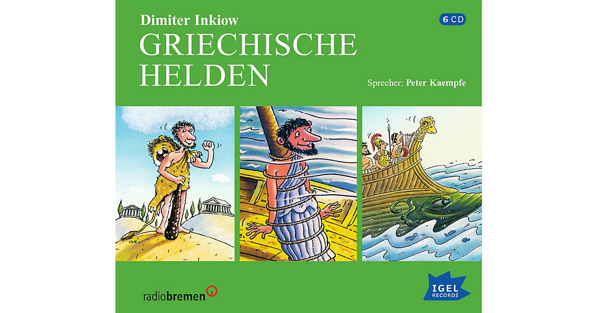 Griechische Helden, 6 Audio-CDs Hörbuch Griechische Helden, 6 Audio-CDs Hörbuch von Igel Records
