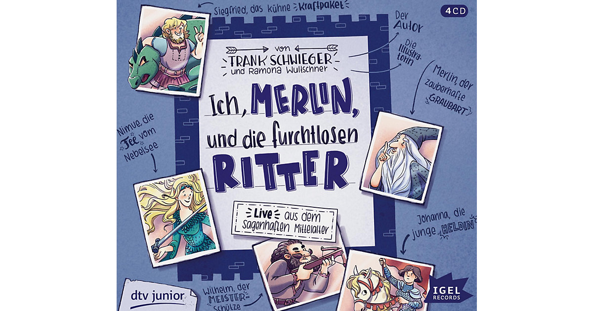 Ich, Merlin, und die furchtlosen Ritter, 4 Audio-CD Hörbuch Ich, Merlin, und die furchtlosen Ritter, 4 Audio-CD Hörbuch von Igel Records