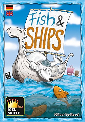 Igel Spiele IGEIG004 Fish und Ships, Brettspiel von Igel Spiele