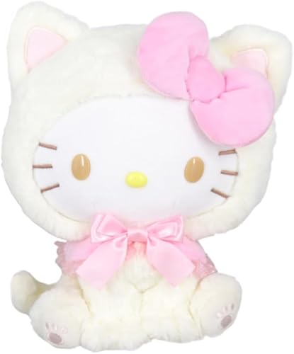 YFDSXKMZ Hellokiitty Stofftier Plüschtier Kuscheltier Stofftier Gefüllte Plüschpuppe Kinderspielzeug Cartoon Charaktere Plüschpuppen Waschbar Puppen Für Mädchen Kinder Puppe Geburtstag Weihnachten von YFDSXKMZ