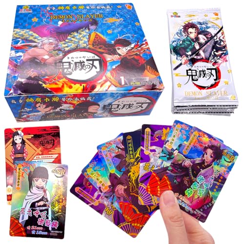 IhLux Anime Karten, 192 Stück Slayer Sammelkarten, Cartoon Kartenset, Trading Card Pack, Anime Spielkarten, Für Fans, Kinder, Teenager Und Erwachsene IhLux Anime Karten, 192 Stück Slayer Sammelkarten, Cartoon Kartenset, Trading Card Pack, Anime Spielkarten, Für Fans, Kinder, Teenager Und Erwachsene von IhLux