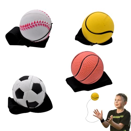 IhLux Handgelenk Return Ball Springball mit Schnur 4PCS 6cm Handgelenk Return Ball Fußball, Basketball, Softball, Baseball Kinderspielzeug Für Kind Erwachsener Sport Draussen IhLux Handgelenk Return Ball Springball mit Schnur 4PCS 6cm Handgelenk Return Ball Fußball, Basketball, Softball, Baseball Kinderspielzeug Für Kind Erwachsener Sport Draussen von IhLux