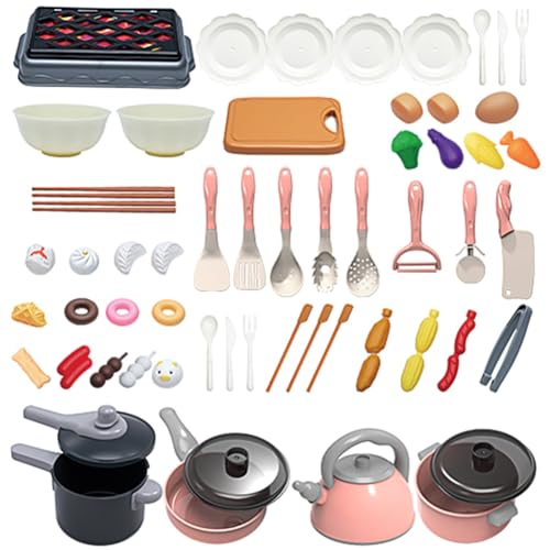 IhLux Küchen Spielzeug Kinderküche Zubehör Set 61pcs Kinderküchen Spielzeug Töpfen und Pfannen, Induktionskochfeld für Rollenspiele Geschenk für Kinder Mädchen Jungen ab 3 Jahre IhLux Küchen Spielzeug Kinderküche Zubehör Set 61pcs Kinderküchen Spielzeug Töpfen und Pfannen, Induktionskochfeld für Rollenspiele Geschenk für Kinder Mädchen Jungen ab 3 Jahre von IhLux