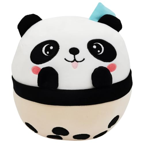 IhLux Panda Plüschtier Bubble Tea Plüschtier 20cm Boba Stofftier Kuscheltier Kuscheltier Plüschpuppen Gefüllter Milchtee Plüschpuppen Kissen Geschenk Für Kinder und Erwachsene von IhLux