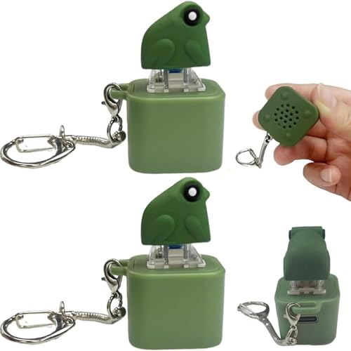 2X Frog Quaken Schlüsselanhänger, Fidget Toy Mit Bunten Lichtern, Quakender Stressabbau Knöpfen, Für Schule, Büro Unterricht Reise Tasche 2X Frog Quaken Schlüsselanhänger, Fidget Toy Mit Bunten Lichtern, Quakender Stressabbau Knöpfen, Für Schule, Büro Unterricht Reise Tasche von Ihdjasg