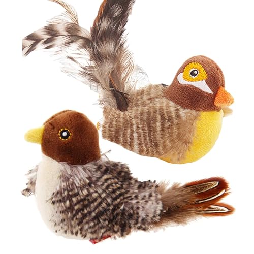 Ihdjasg 2X Flappy Bird Cat Toy, Katzenspielzeug Vogel, Zwitscherndes Interaktives Katzenspielzeug, Katzen Beschäftigung, Für Drinnen Und Draußen Ihdjasg 2X Flappy Bird Cat Toy, Katzenspielzeug Vogel, Zwitscherndes Interaktives Katzenspielzeug, Katzen Beschäftigung, Für Drinnen Und Draußen von Ihdjasg
