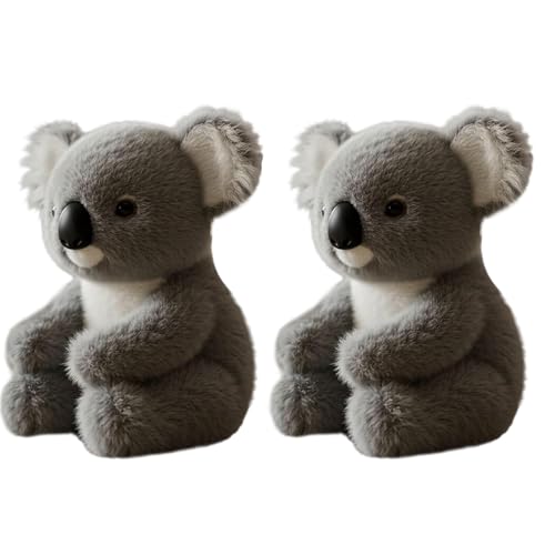 Ihdjasg 2X Koala Kuscheltier, Realistic Schlummer Spielzeug, Beruhigendes Kinder Kissen, Plüschtier Gemütlicher, Für Schlafen Reise Geburtstag, Zufällige Krallen von Ihdjasg
