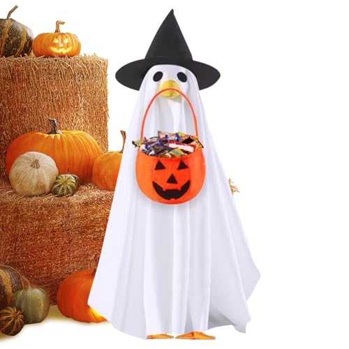 Ihdjasg Halloween Vorgarten Gänse Outfit,Geisterkostüm für Gänsedekoration - Gartenfigur Bekleidung Für Herbst Saison | Festlicher Hof Fotos Hintergrund für Familienfeier Eingangsbereich Ihdjasg Halloween Vorgarten Gänse Outfit,Geisterkostüm für Gänsedekoration - Gartenfigur Bekleidung Für Herbst Saison | Festlicher Hof Fotos Hintergrund für Familienfeier Eingangsbereich von Ihdjasg