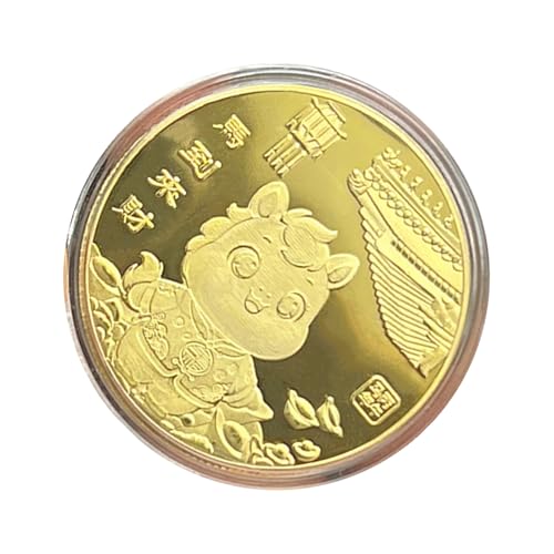 Ihdjasg Jahr des Pferdes Münze - Segen Souvenir Münze,2026 Jahr des Pferdes Sammel Souvenir Chinesisches Neujahr Deko Für Erwachsene Kinder Zuhause Schreibtisch Bücherregal Ihdjasg Jahr des Pferdes Münze - Segen Souvenir Münze,2026 Jahr des Pferdes Sammel Souvenir Chinesisches Neujahr Deko Für Erwachsene Kinder Zuhause Schreibtisch Bücherregal von Ihdjasg