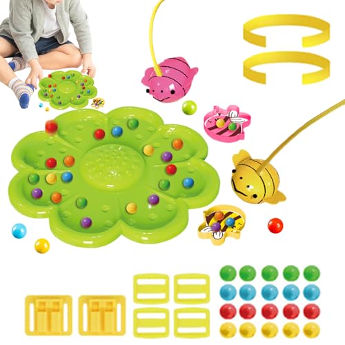 Ihdjasg Magnetisches Bee Erntespiel, Angelspiel Ab 2 Jahre Kinder, Interaktives Lernspielzeug Mit Perlen, Für Schule, Reisen, Vorschulkinder Und Zu Hause von Ihdjasg