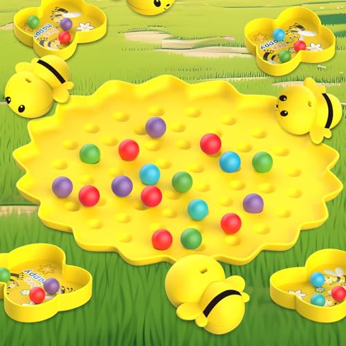 Ihdjasg Magnetisches Bee Erntespiel, Angelspiel Ab 2 Jahre Kinder, Interaktives Lernspielzeug Mit Perlen, Für Schule, Reisen, Vorschulkinder Und Zu Hause von Ihdjasg