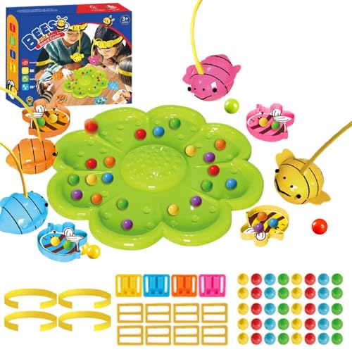 Ihdjasg Magnetisches Bee Erntespiel, Angelspiel Ab 2 Jahre Kinder, Interaktives Lernspielzeug Mit Perlen, Für Schule, Reisen, Vorschulkinder Und Zu Hause von Ihdjasg