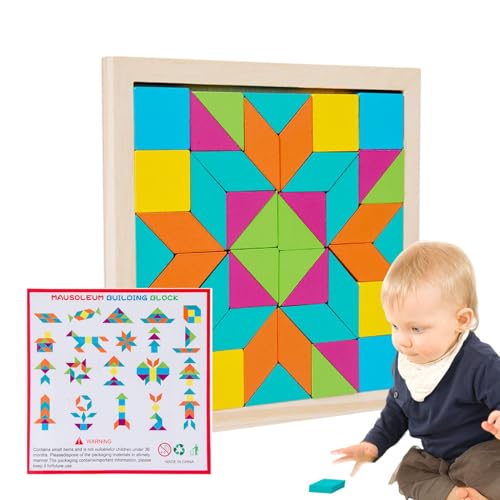 Ihdjasg Puzzleblöcke aus Holz - Kreatives Brettspiel-Puzzle,Lernspielzeug für Kinder ab 3 Jahren, Kinder, Teenager, Mädchen, Kleinkinder für die Heimschule Ihdjasg Puzzleblöcke aus Holz - Kreatives Brettspiel-Puzzle,Lernspielzeug für Kinder ab 3 Jahren, Kinder, Teenager, Mädchen, Kleinkinder für die Heimschule von Ihdjasg