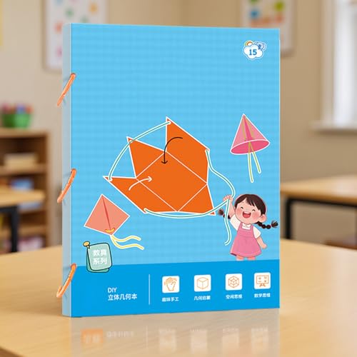 Pull String 3D Geometry Lernbuch, Lehren Volumen & Oberfläche Formeln Spielzeug, Flechtspiel Mit Schnur, Für Jugendliche Mädchen Anfänger Homeschool Kindergarten von Ihdjasg