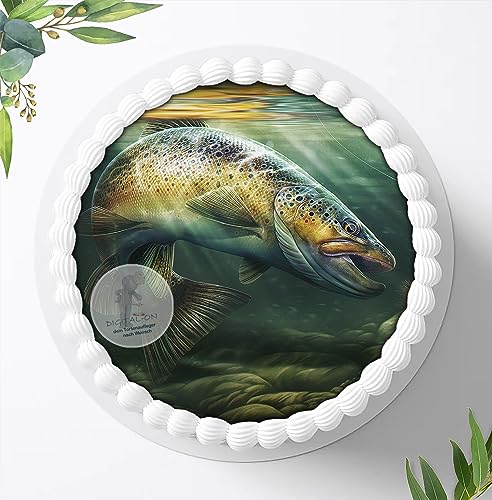 Für die Geburtstags Torte, Zuckerbild mit dem Motiv Fisch, Essbares Foto für Torten, Fondant, Tortenaufleger Ø 20cm, 0152z Für die Geburtstags Torte, Zuckerbild mit dem Motiv Fisch, Essbares Foto für Torten, Fondant, Tortenaufleger Ø 20cm, 0152z von Ihr Onlineshop Digital-on 24