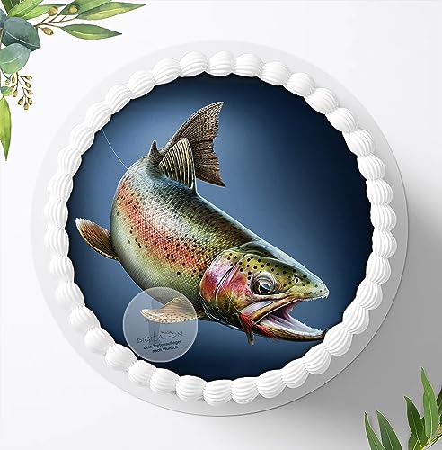 Für die Geburtstags Torte, Zuckerbild mit dem Motiv Fisch, Essbares Foto für Torten, Fondant, Tortenaufleger Ø 20cm, 0158z Für die Geburtstags Torte, Zuckerbild mit dem Motiv Fisch, Essbares Foto für Torten, Fondant, Tortenaufleger Ø 20cm, 0158z von Ihr Onlineshop Digital-on 24