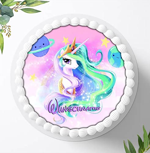 Für die Geburtstags Torte, Zuckerbild kompatibel mit: Einhorn Tortenbild Personalisiert, Essbares Foto für Torten, Fondant, Tortenaufleger Ø 20cm, 0803z Für die Geburtstags Torte, Zuckerbild kompatibel mit: Einhorn Tortenbild Personalisiert, Essbares Foto für Torten, Fondant, Tortenaufleger Ø 20cm, 0803z von Ihr Onlineshop Digital-on 24