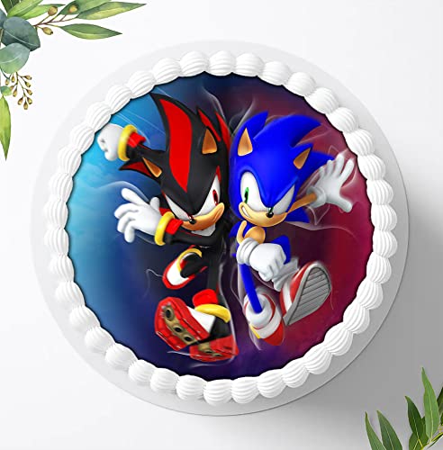 Für die Geburtstags Torte, Zuckerbild kompatibel mit: SONIC Tortenbild, Essbares Foto für Torten, Fondant, Tortenaufleger Ø 20cm, 0986z Für die Geburtstags Torte, Zuckerbild kompatibel mit: SONIC Tortenbild, Essbares Foto für Torten, Fondant, Tortenaufleger Ø 20cm, 0986z von Ihr Onlineshop Digital-on 24