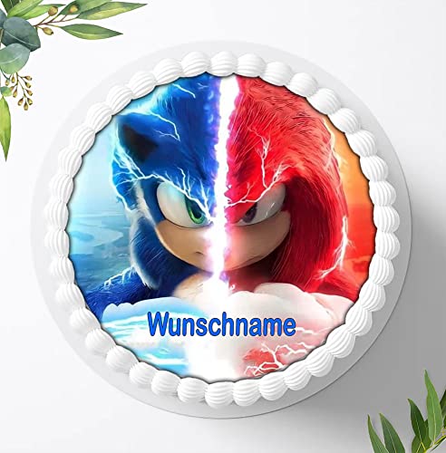 Für die Geburtstags Torte, Zuckerbild kompatibel mit: SONIC Tortenbild Personalisiert, Essbares Foto für Torten, Fondant, Tortenaufleger Ø 20cm, 0899z Für die Geburtstags Torte, Zuckerbild kompatibel mit: SONIC Tortenbild Personalisiert, Essbares Foto für Torten, Fondant, Tortenaufleger Ø 20cm, 0899z von Ihr Onlineshop Digital-on 24