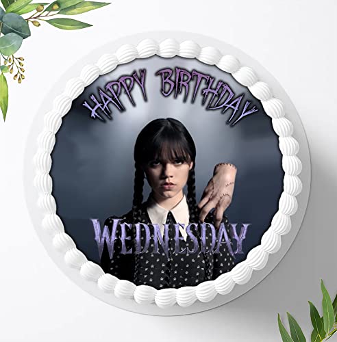 Für die Geburtstags Torte, Zuckerbild kompatibel mit: Wednesday Tortenbild, Essbares Foto für Torten, Fondant, Tortenaufleger Ø 20cm, 1002Z Für die Geburtstags Torte, Zuckerbild kompatibel mit: Wednesday Tortenbild, Essbares Foto für Torten, Fondant, Tortenaufleger Ø 20cm, 1002Z von Ihr Onlineshop Digital-on 24