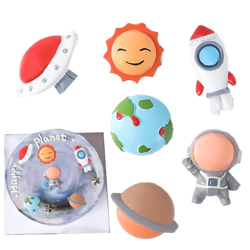 Iirlvior 6 Stück Astronauten Kuchendekoration, Weltraum Kuchendekoration, Planeten Kuchen Deko Cake Topper Astronaut, Kuchen Dekoration Zubehör, für DIY Weltraum Planeten Geburtstag Kinder Party Iirlvior 6 Stück Astronauten Kuchendekoration, Weltraum Kuchendekoration, Planeten Kuchen Deko Cake Topper Astronaut, Kuchen Dekoration Zubehör, für DIY Weltraum Planeten Geburtstag Kinder Party von Iirlvior