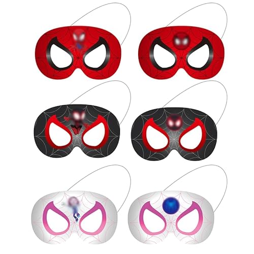 Kinder Party Masken, 12 Stück Thema Cosplay Party Masken, Cosplay Party Masken, Cartoon Maske, Masken Geburtstag Deko Charakter Masken Passen Halloween Maskerade Kindergeburtstag Partyzubehör von Iirlvior