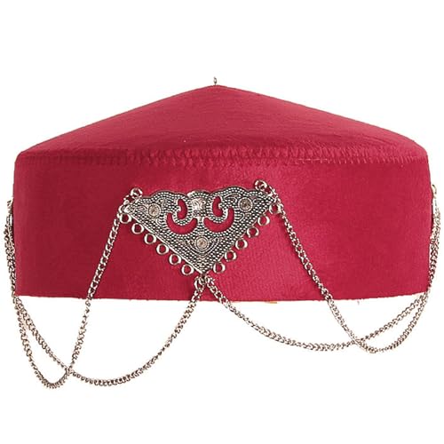 Illkjasfc Eleganter kasachischer Tribal-Hut mit feinen Nähten und Quasten, ideal für Feiern und Motto-Partys, Bühnenauftritte, kulturelles Mode-Accessoire Illkjasfc Eleganter kasachischer Tribal-Hut mit feinen Nähten und Quasten, ideal für Feiern und Motto-Partys, Bühnenauftritte, kulturelles Mode-Accessoire von Illkjasfc