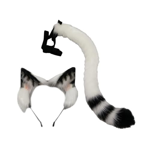 Illkjasfc Handgefertigte Plüsch-Katzenohren-Haarbänder, Kunstpelz, Schwanz, Simulationsdesigns, leuchtende Farben für Halloween-Party, Foto-Requisiten, Katzenohren, Stirnbänder Illkjasfc Handgefertigte Plüsch-Katzenohren-Haarbänder, Kunstpelz, Schwanz, Simulationsdesigns, leuchtende Farben für Halloween-Party, Foto-Requisiten, Katzenohren, Stirnbänder von Illkjasfc