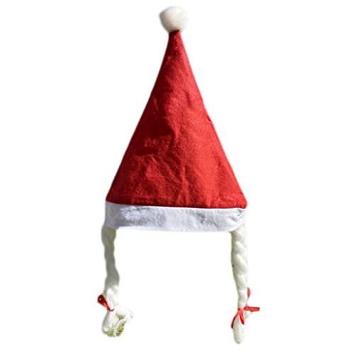 Illkjasfc Neuheit Fünf Punkte Star/Mit Braids Christmas Weihnachtsmütze Für Erwachsene Kinder Weihnachtsfest Neujahrsfestige Jährliche Zeremonie von Illkjasfc
