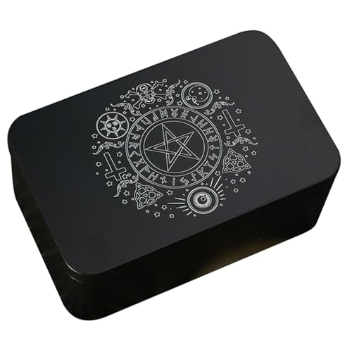 Illkjasfc Rechteckige Metallkartenbox Zum Spielen Von Tarot Behältern Schmuck Aufbewahrungskoffer Verpackung Pokerspiel Leere Pokerkarten Aufbewahrungsboxen von Illkjasfc