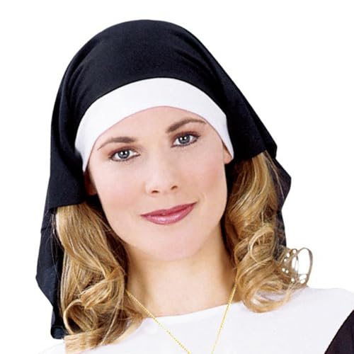 Illkjasfc Schwarz-weißer Nonnenhut für Damen, Halloween, Kostüm, Foto-Requisiten, Nonnengewohnheiten, Hut, Gewohnheiten Illkjasfc Schwarz-weißer Nonnenhut für Damen, Halloween, Kostüm, Foto-Requisiten, Nonnengewohnheiten, Hut, Gewohnheiten von Illkjasfc