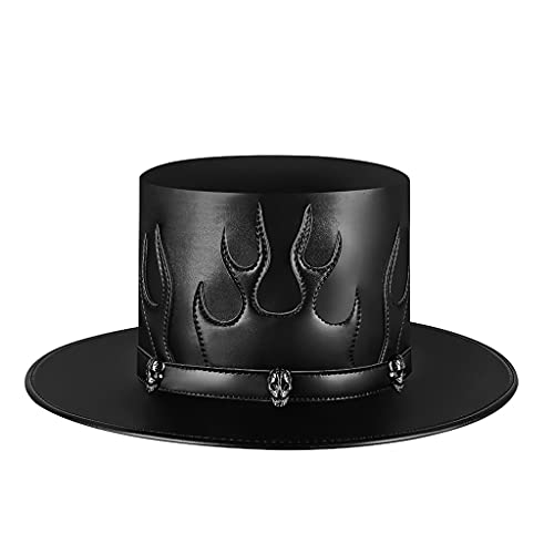 Illkjasfc Steampunk Doctor PU Leder Schwarzer Flamme Magie Für Halloween Cosplay Kostüm Requisiten Bowlerhats Bühnenbühne Frauen Männer Requisite Illkjasfc Steampunk Doctor PU Leder Schwarzer Flamme Magie Für Halloween Cosplay Kostüm Requisiten Bowlerhats Bühnenbühne Frauen Männer Requisite von Illkjasfc