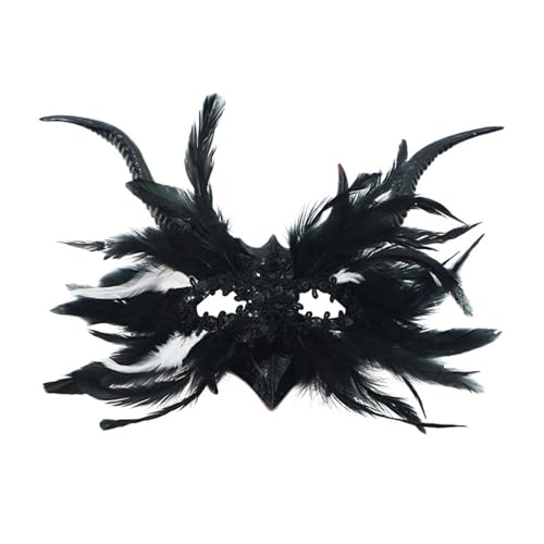 Illkjasfc Venezianer-Auge, gefiedert, halbes Gesicht, für Maskeraden, Bälle, Halloween, Party, Cosplay, Foto, Karneval, Kostümzubehör-Set für Männer, Erwachsene, Frauen Illkjasfc Venezianer-Auge, gefiedert, halbes Gesicht, für Maskeraden, Bälle, Halloween, Party, Cosplay, Foto, Karneval, Kostümzubehör-Set für Männer, Erwachsene, Frauen von Illkjasfc