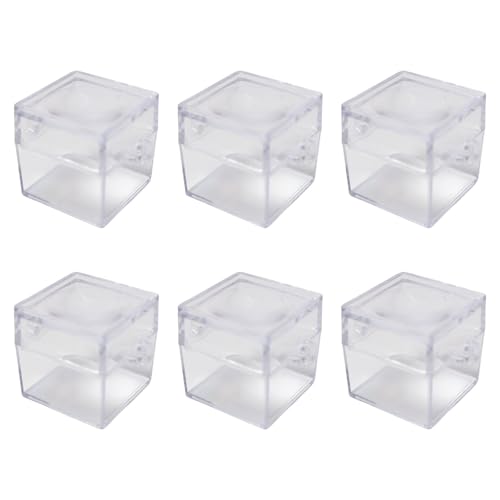 Kleine quadratische Beobachtungsboxen mit Lupe für Kinder, Outdoor-Erkundung, sicherer Beobachtungsbehälter, quadratischer Lebensraum für Kinder, 6 Stück Kleine quadratische Beobachtungsboxen mit Lupe für Kinder, Outdoor-Erkundung, sicherer Beobachtungsbehälter, quadratischer Lebensraum für Kinder, 6 Stück von Illkjasfc