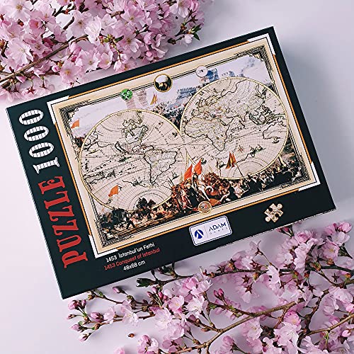 1000-teiliges Puzzle mit schönen islamischen Motiven, 1000 Teile Puzzle, Puzzles, für Erwachsene und Kinder (Eroberung von Istanbul) von Ilm Verlag