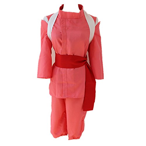 Ilovcomic Damen Spirited Away Cosplay Kostüm Chihiro Ogino Kimono Pink (Medium) von Ilovcomic