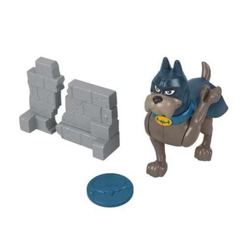 League of Super Pets Fisher-Price DC Super Pets HGL11 - DC Action Pack Ace mit Wurfscheiben-Schleuder, Figurenset mit Hund und Zubehör, Spielzeug für Kinder ab 3 Jahren von Fisher-Price