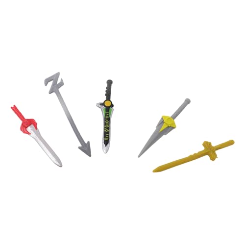 Imaginext Ersatzteile für Sammlerstück Fisher-Price inspiriert von Power-Rangers Spielset DRY12 - Enthält 4 Schwerter und 1 Lord Zedd Z Staff Imaginext Ersatzteile für Sammlerstück Fisher-Price inspiriert von Power-Rangers Spielset DRY12 - Enthält 4 Schwerter und 1 Lord Zedd Z Staff von Imaginext