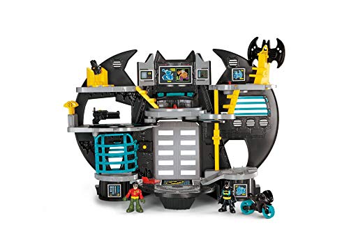 Imaginext X7677 Batman Batcave Playset with Batman and Robin Figures, Command Centre, Darts Launcher and Elevator, Suitable From 3 Year Old von Imaginext