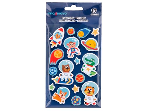 Imagovo-Aufkleber, leuchtende Astronauten mit Relief, 250 x 145 mm, in Blisterverpackung. Imagovo-Aufkleber, leuchtende Astronauten mit Relief, 250 x 145 mm, in Blisterverpackung. von Imaginovo Liderpapel