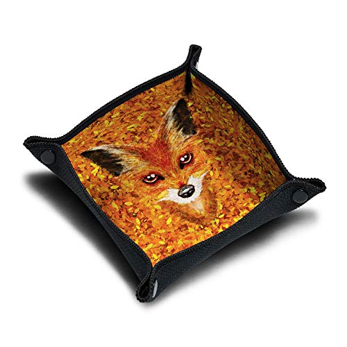 IMMERSION Autumn Fox Würfelbahn 21 x 21 cm – Klappbares Würfeltablett von hoher Qualität für Gesellschaftsspiel – perfektes Zubehör für Ihre Spiele – bruchsicher – bedruckt in Frankreich von Immersion