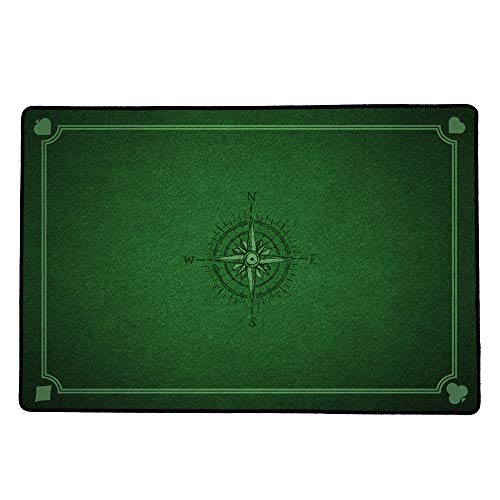 Immersion Spielunterlage, Schreibtischunterlage, Allzweckmatte, Motiv: Kartensymbole, 60x40cm 2009767 grün von Immersion